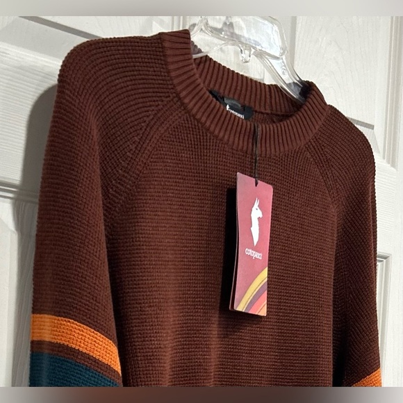 Cotopaxi Men's Large Libre Waffle Crew Sweater Rusty Rust NWT Cabincore - Picture 9 of 14